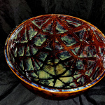Glossy Black/Blue Bowl
