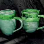 Green to Black Mugs