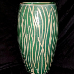 Green to Black Vase